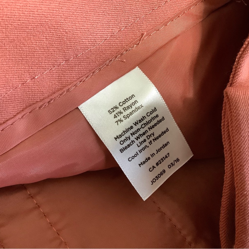 Talbots Curvy Fit Rust Pants size 10 NWT. - Picture 10 of 14